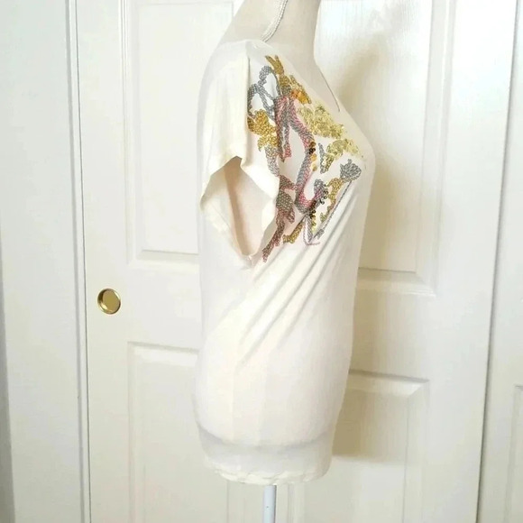 H&M Printed/Sequin Top - XS - Picture 5 of 7